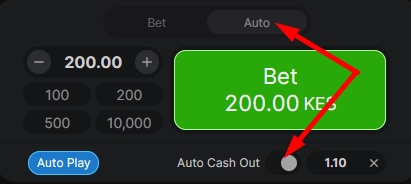 auto bet auto cash-out